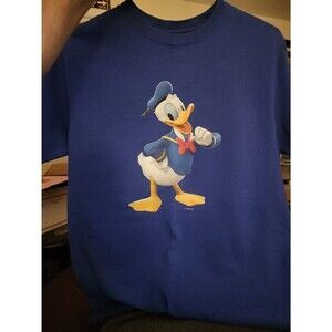 Disney Shirt Women's Donald Duck Sz Medium Disneyland Excellent CR2